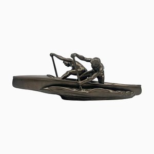 Jihokera, Sculpture of Two Rowers, Czechoslovakia, 1960s