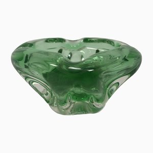 Art Glass Ashtray by Josef Hospodka for Chribska Sklarna, 1960s