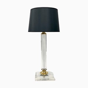 Vintage Table Lamp in Brass and Acrylic Glass, 1970s