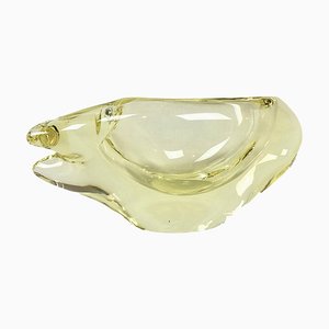 Cendrier Art en Verre par Miloslav Klinger pour Železný Brod, 1960s