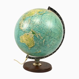 Mappamondo Mid-Century con illuminazione di Scan Globe a/S, Danimarca, anni '70