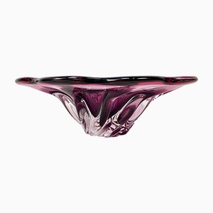 Bohemian Glass Bowl attributed to Josef Hospodka for Chribska, 1960s