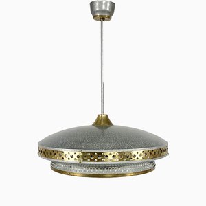 Space Age Ufo Pendant Lamp by Ludib Bratislava, 1950s