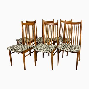 Esszimmerstühle mit hoher Rückenlehne von Ernst Martin Dettinger, 1960er, 6er Set
