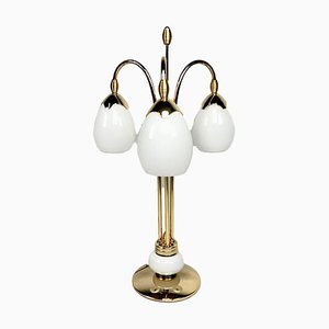 Three Lights Table Lamp in Brass from Bankamp Leuchten, 1970s