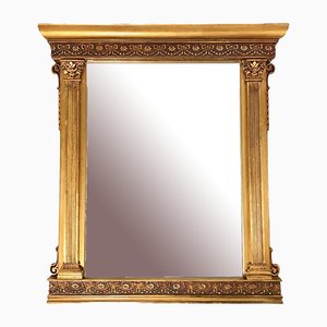 Espejo de cristal en marco de columna