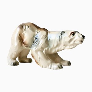 Estatua checa de oso blanco, años 30