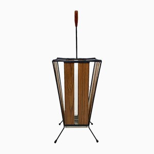 Mid-Century Teak Umbrella Stand, 1950s