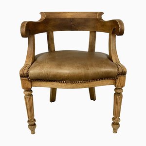 Chaise de Bureau Louis Philippe en Chêne, 1800s