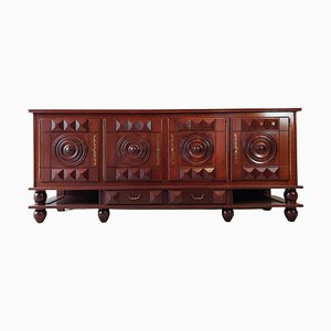Walnut Sideboard attributed to Charles Dudouyt, 1940s