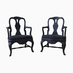Antique French Armchairs, Set of 2