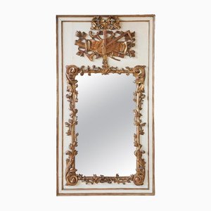18th Century Hand-Carved Gilt Trumeau Mirror