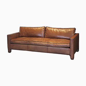 Calf Leather 3-Seater Sofa