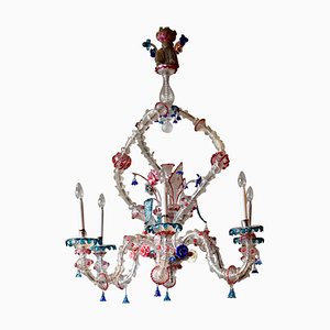 Lámpara de araña Carezzonico grande de cristal de Murano