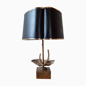 Lampe de Bureau Nenuphar Waterlily attribuée à Maison Charles, 1960s
