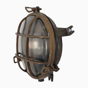 Vintage Brass Ship Lamp