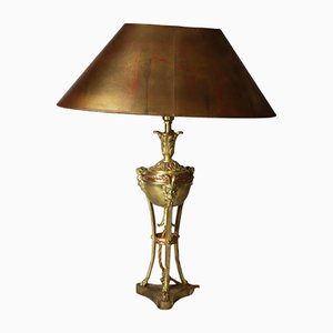 Empire Ormolu Incense Burner Table Lamp