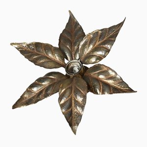 Hollywood Regency Flower Wall Light by Willy Daro