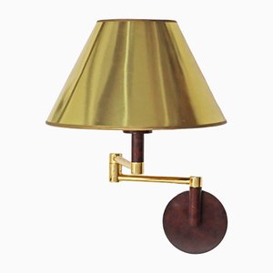 Lampada da parete in ottone nello stile di Aldo Tura