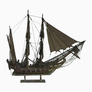 Maquette de Bateau Antique, 1890s