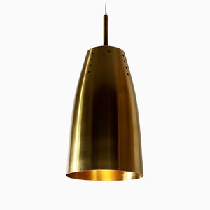 Large Mid-Century Hanging Lamp in Brass, 1950s