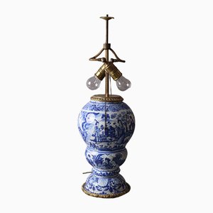 Blue Vase Table Lamp from Gerhard Wolbeer, Berlin