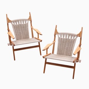 Set of Handmade Lounge Chairs by Martin Godsk, Denmark, 1990s