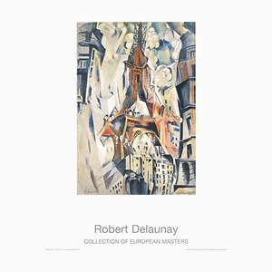 Stampa su carta di Robert Delaunay, Torre Eiffel, inizio XX secolo