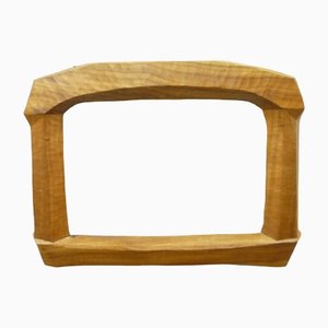 Anthroposophical Walnut Picture Frame, 1940s