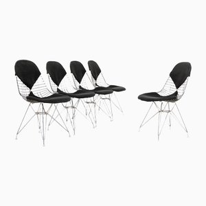 Wire DKR-2 Stühle von Eames, 1951, 5er Set