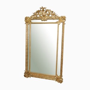 Miroir de Style Louis XV en Stuc Doré, Fin 19ème Siècle