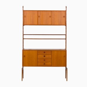 Scandinavian Free Standing Ergo Wall Unit with Sideboard by Texmon & Blindheim, Norway, 1960s
