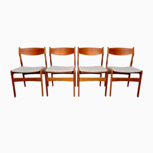 Danish Teak Dining Chairs by Erik Buch / Erik Buck for O.D. Møbler, 1960s, Set of 4