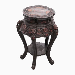 Chinese Hand-Carved Side Table, 1920s-1930s