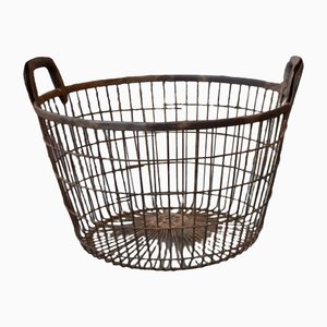 Industrial Metal Basket, 1940s