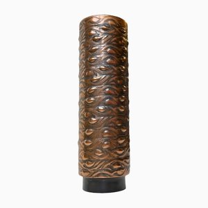 Danish Brutalist Copper Vase, 1970s