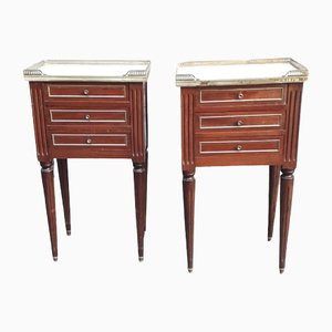 French Napoleon III Bedside Tables, Set of 2