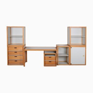 Vintage Desk Set with Cabinets Designed by Elmar Flötotto for Flötotto, 1980s, Set of 6
