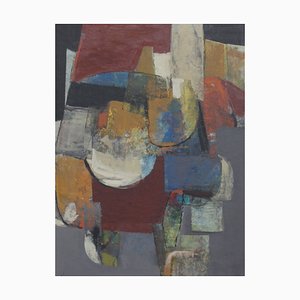 Børge Hansen, Abstract Composition, 1960s, Oil on Masonite