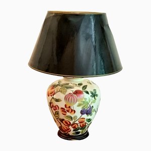 Italian Ceramic Painted Table Lamp, 1990s