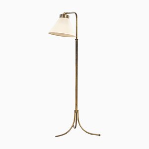 Brass Model 1842 Floor Lamp by Josef Frank for Firma Svenskt Tenn, Sweden, 1950s