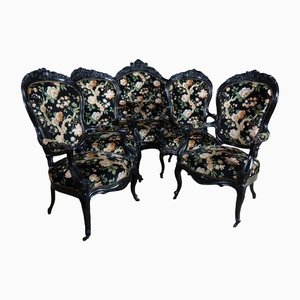 Napoleon III Sofa and Chairs, Set of 5