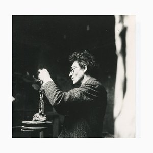 Wolfgang Kühn, Alberto Giacometti in His Studio in Paris, 1963, Photograph