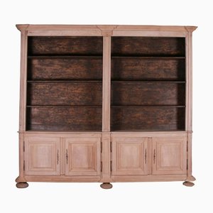 18th Century French Bleached Oak Bookcase