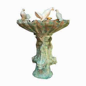 Ceramic Fountain attributed to Vallauralis Lucchesi, 1950s