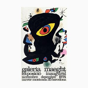 Póster de Joan Miro, Maeght Inaugural Expo 74 Barcelona, 1974