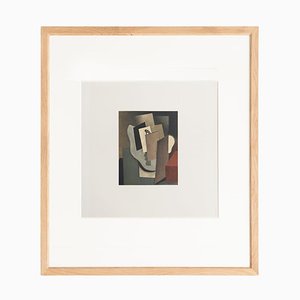 Roger de la Fresnaye, Visage, 1968, Lithograph, Framed