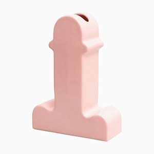 Shiva Blumenvase aus rosa Keramik von Ettore Sottsass für BD Barcelona