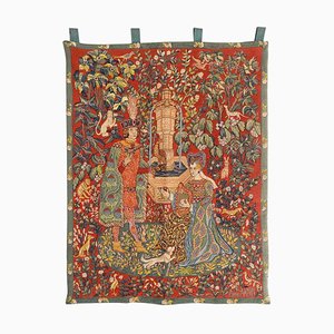 Vintage Medieval Style Jaquar Tapestry, 1980s
