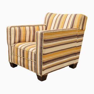 Striped Easy Chair, 1930s